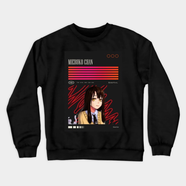 Urban Street Mieruko Chan Crewneck Sweatshirt by DeanEve